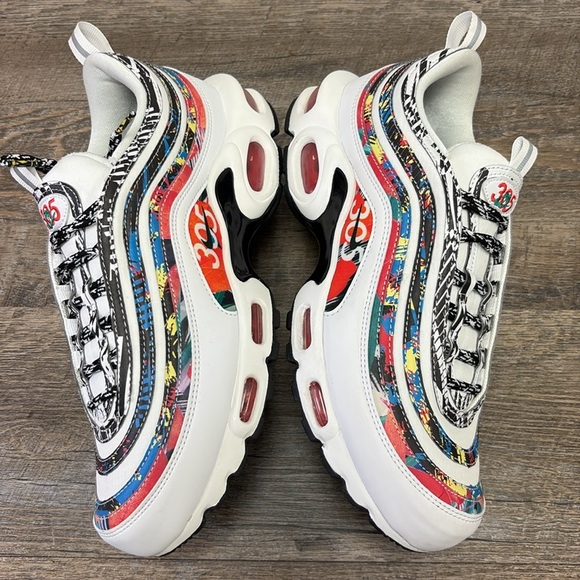 Nike Air Max Plus 97 “305 Miami” Sneakers White Black Habanero Red – Size 8.5 main image 9